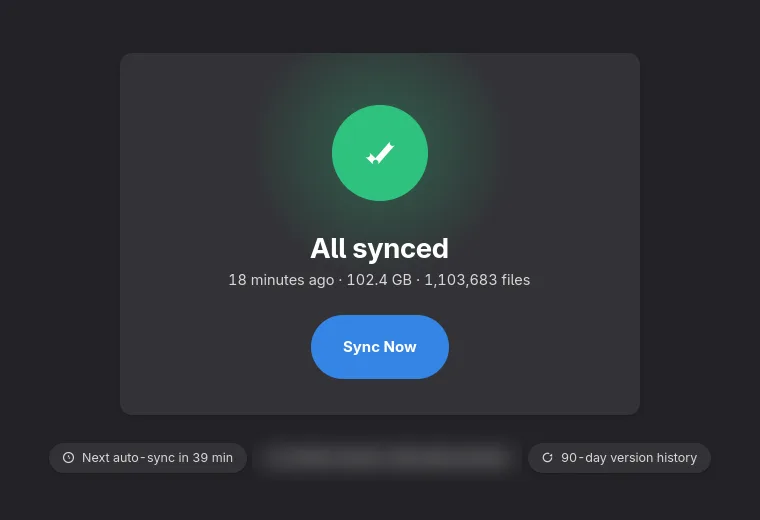 Know at a glance if your backup is fresh
